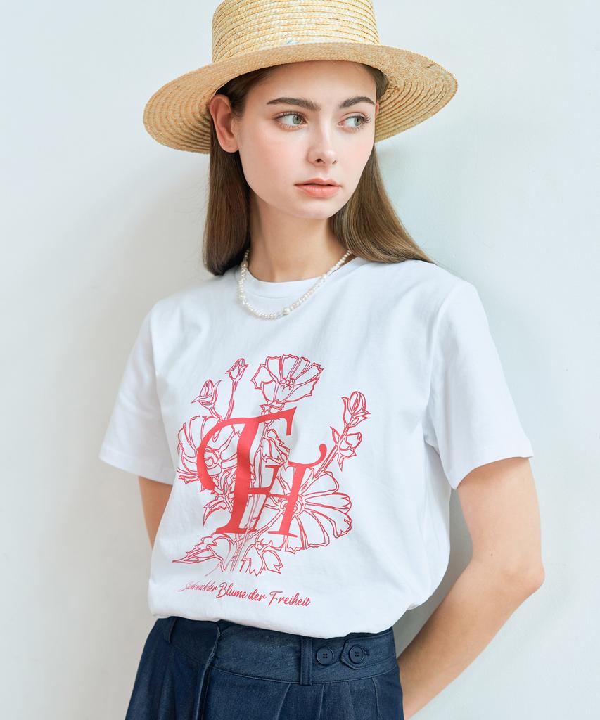 THEFRHT Flower Logo T-Shirt (White)