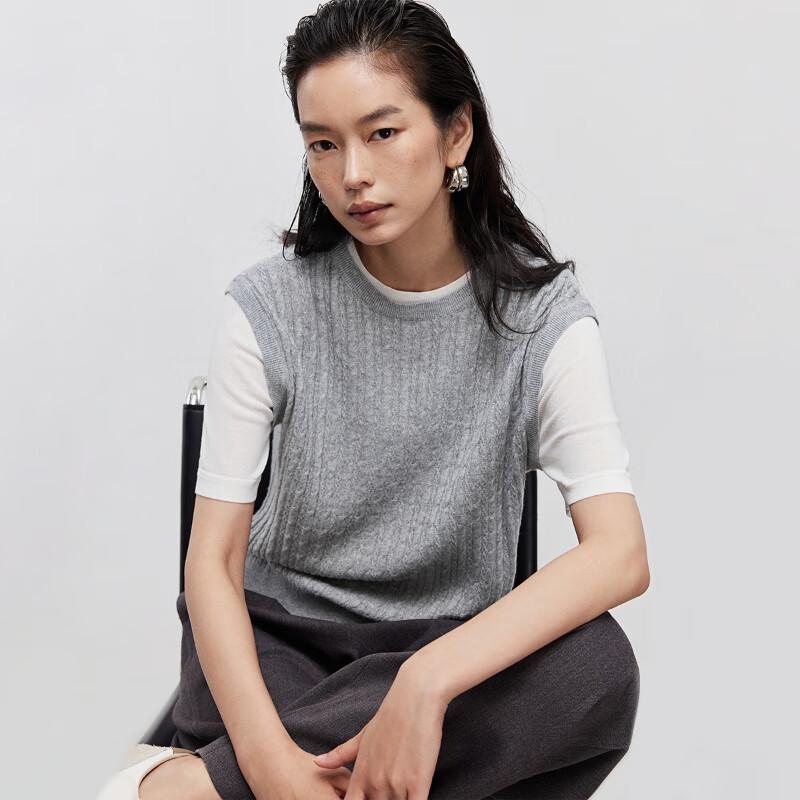 ONLY Women's Faux Two-Piece Short Sleeve Knit Top