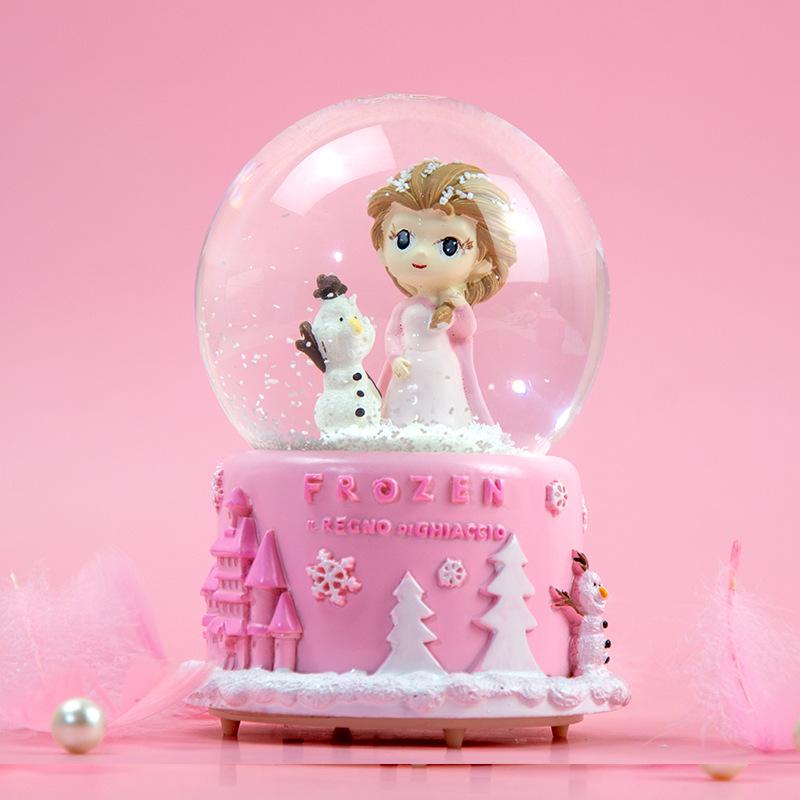 Dreamy Unicorn Crystal Ball Luminous Music Box - Snowflake Gift for Best Friend, Creative Qixi Present
