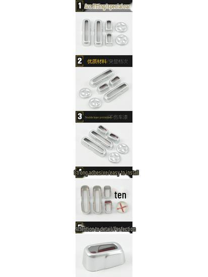 17 CRV Sätesjustering Dekorativ Ram & Bakre Kontrollbrytarkåpa