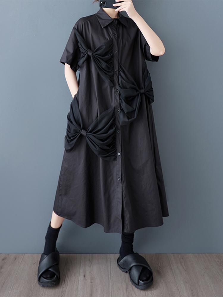 XITAO Patchwork Mesh Single Breasted Dress GYX1565