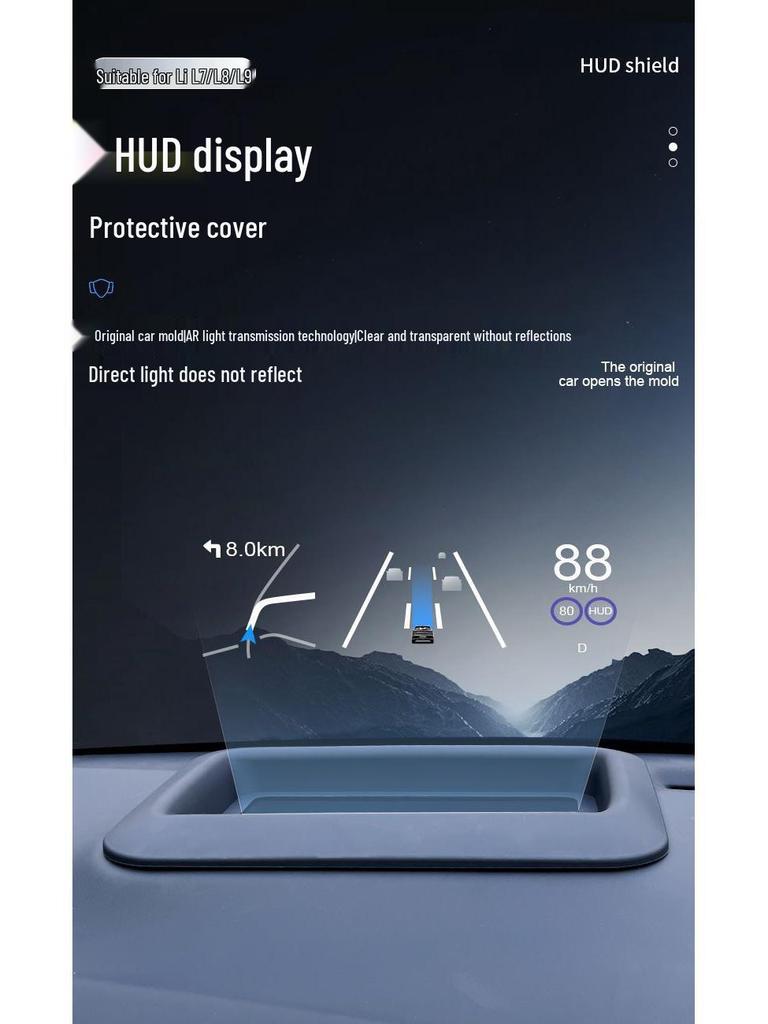 2024 Ideal L6/L7/L8/L9 Car HUD Mega Protective Cover with Hand-Feel Paint