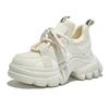 Inside the Heightening Dad Shoes Ins Tide 2025 Autumn New Internet Celebrities with the Same Platform Leather Versatile Casual Sports Shoes