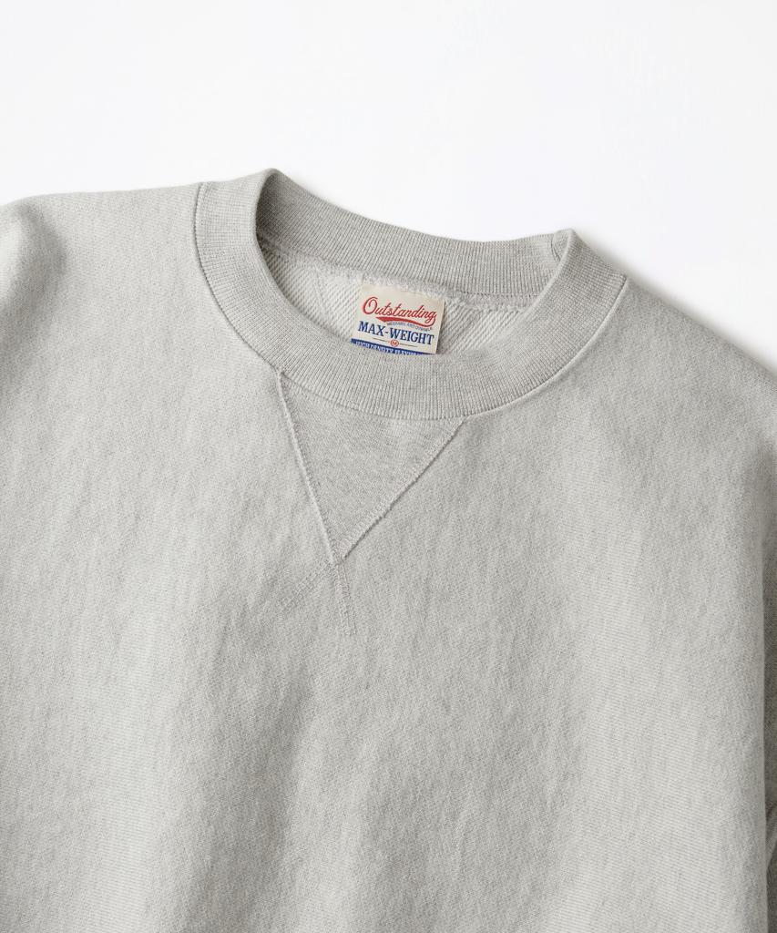 OUTSTANDING Reverse Heavy Sweat_3%Melange Gray