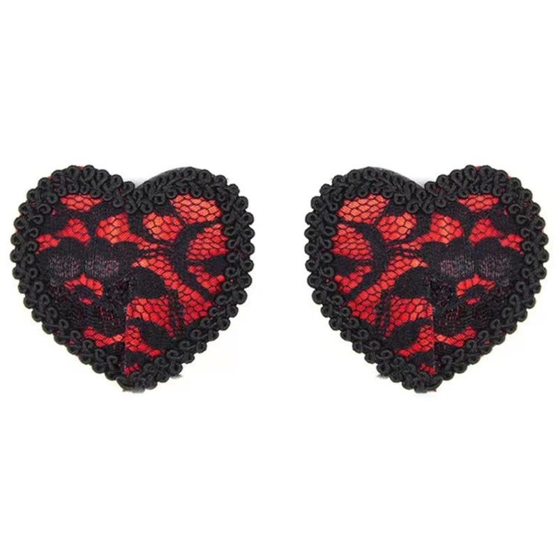Women Sequins Tassels Nipple Cover Reusable Adhesive Pasties Breast Cover Lace Sticky Bra Chest Pad Lingerie Accessories