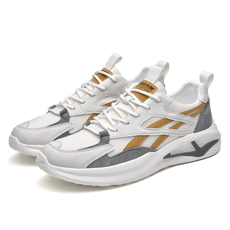 

Новые мужские спортивные туфли, модные дышащие сетчатые туфли, повседневная обувь, кроссовки для студентов, мужская обувь 44 грязно-белый