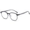 Japanese Ultralight Full-Rim Anti-Blue Light Glasses - Non-Prescription, Prescription-Friendly Frames for Men and Women (Model 9906)