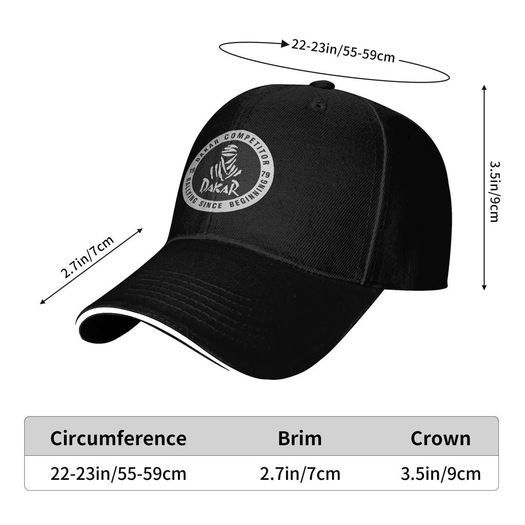 1979 D-Dakares Offroad-Rennsport Baseballkappe Mode Sandwich-Hut für Herren Damen Verstellbare Hüte Kappe Sport