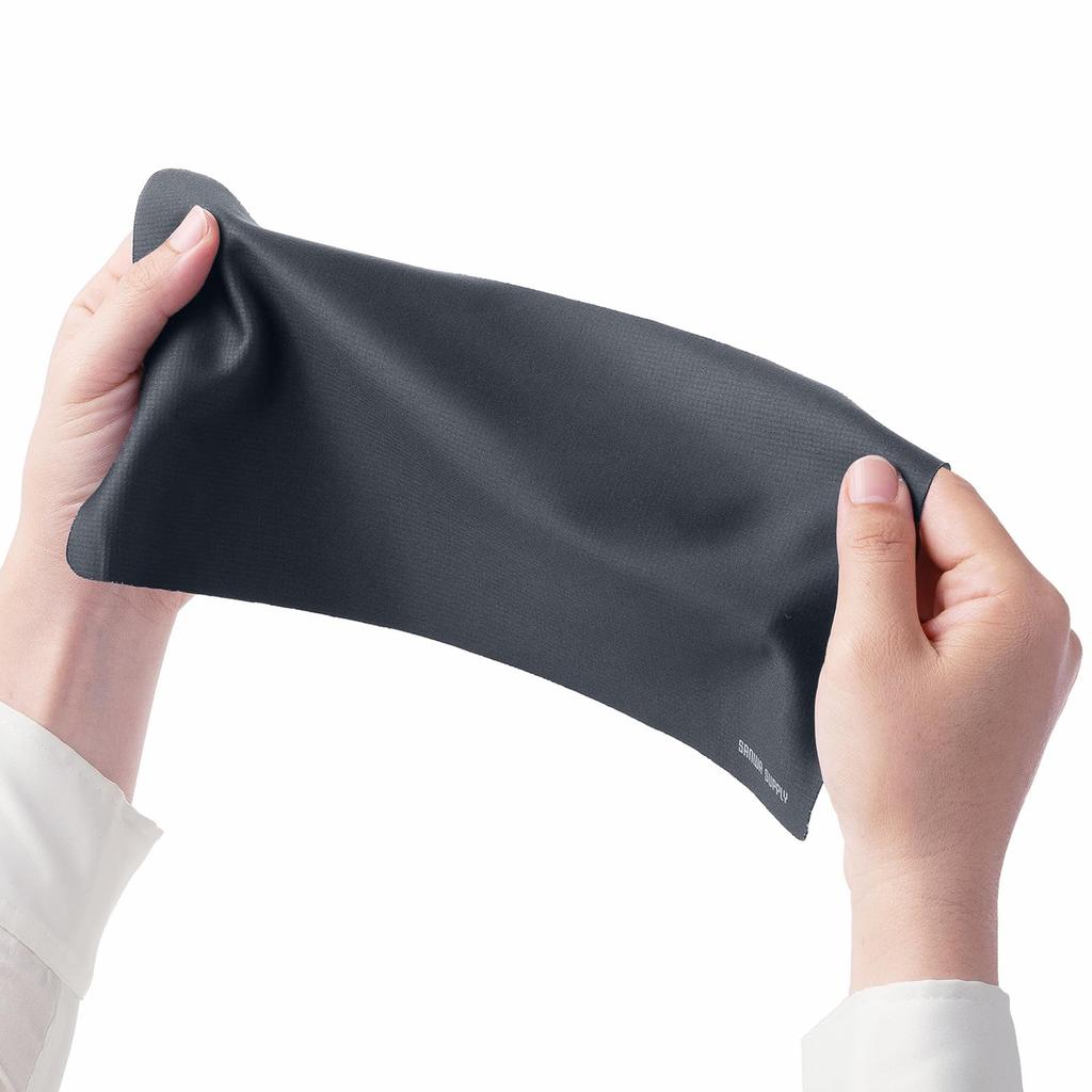 Sanwa Supply Mouse Pad for Laptops 3-Way (Black) MPD-NOTE3BK