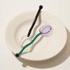16cm Colorful Glass Long Handle Spoons Ice Cream Spoon Mixing Stirring Scoop for Coffee Tea Milk Sugar Jam Honey Spreading Spoon