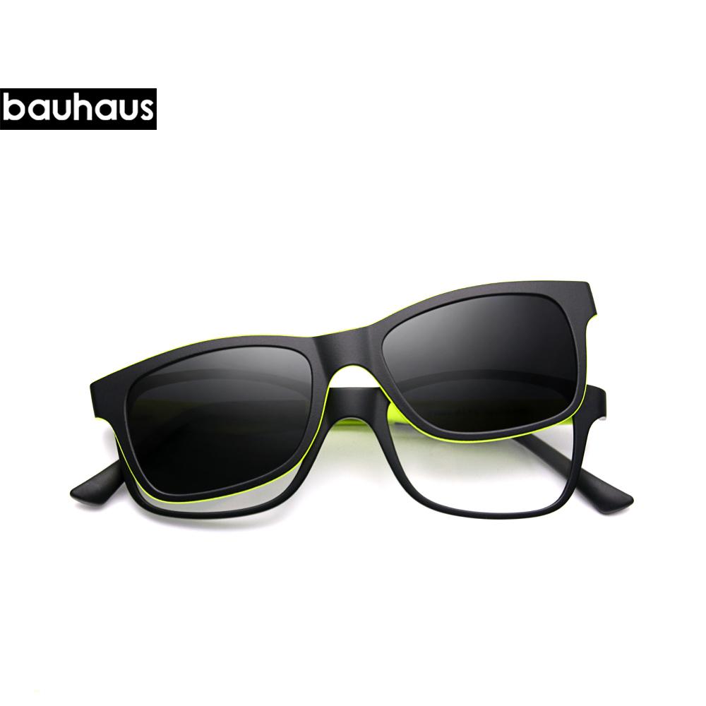 RS002 Magnet Polarized Clip Glasses Frame Women TR90 Optical Myopia Clip Glasses Fluorescent glasses frame C1