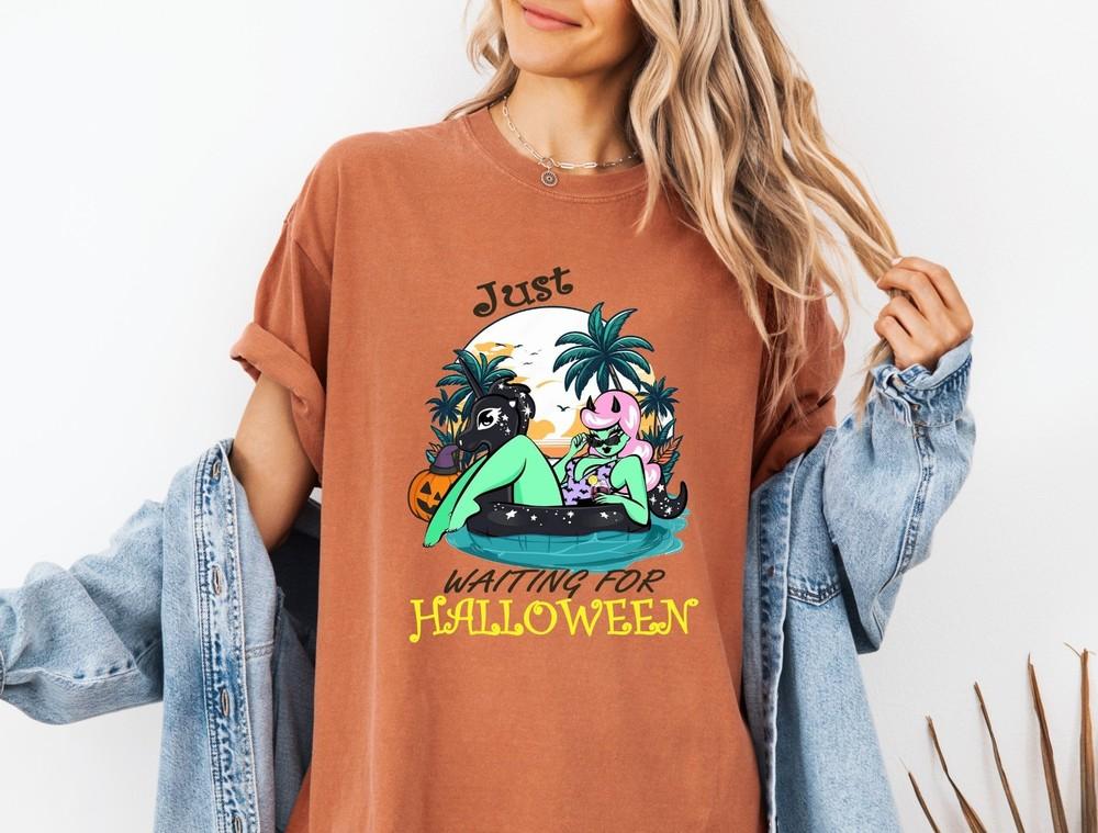 Summerween Tshirt Summer Halloween T-shirt Beach Shirt Summer Tee Halloween Tee