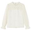 Elegant Stand Collar Lace Blouse