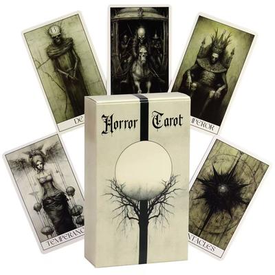 Mazzo di tarocchi gotici 10,3*6 cm Stile horror 78 carte Rider-waite Intraprendi un viaggio inquietante con il nostro mazzo di carte dei tarocchi gotici horror