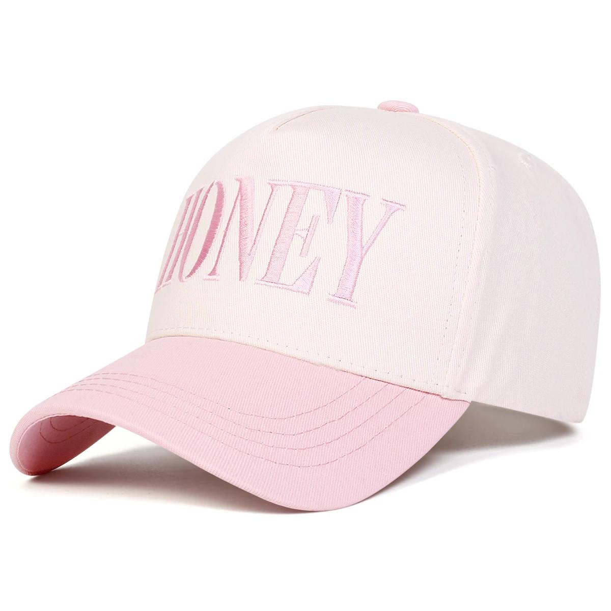 

Unisex Honey Letter Embroidery Baseball Caps Spring Autumn Outdoor Adjustable Casual Hats Dad Hat Sunscreen Hat