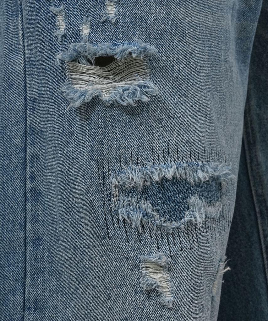 GENERALIDEA Man Distressed Denim Pants [Blue] / Gf1Mpt015