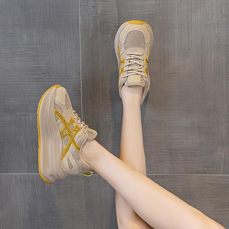 New autumn and winter dad shoes for women's versatile casual sports muffin thick-soled height-increasing Forrest Gump shoes for women