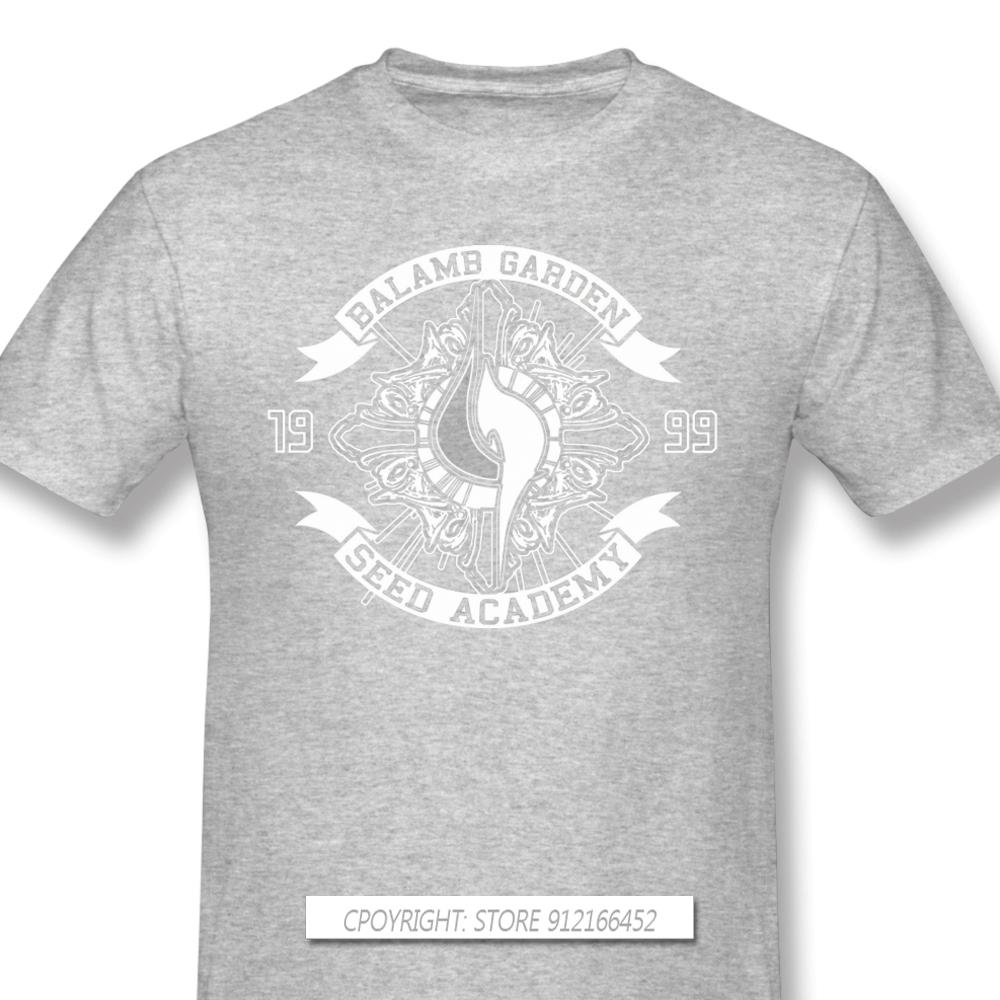 Men Clothes Final Fantasy Role Playing Video Game Series T-Shirts Balamb Garden Seed Academy Fashion Short Sleeve