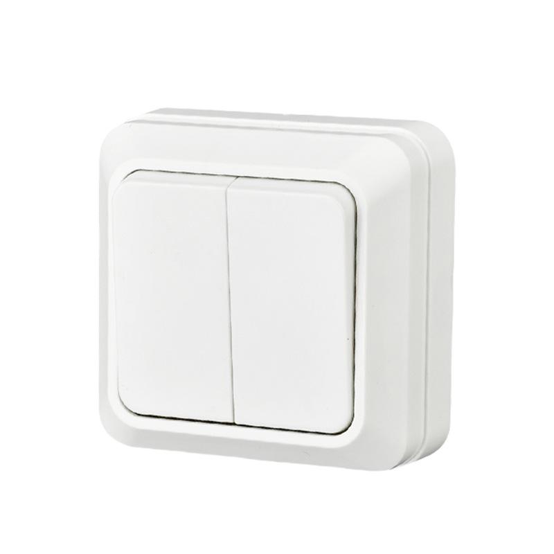 10A European Standard Flame Retardant Wall Switch (79x71x45mm)
