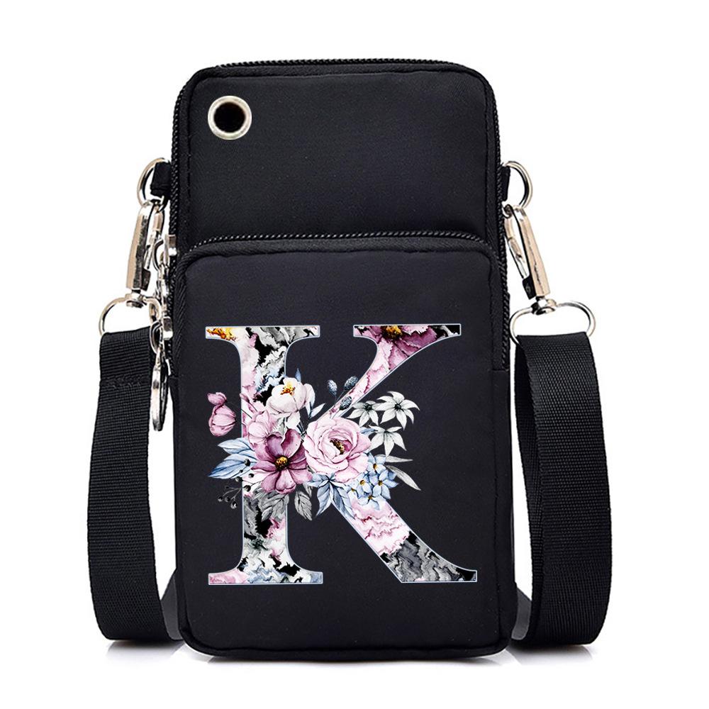 Printed casual portable messenger bag new shoulder bag multi-function fashion mobile phone bag