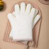 Anti-scalding Gloves Heavy Duty Oven Gloves Heat Resistant Silicone Oven Mitt with Cotton Lining for Baking for Air for Heat