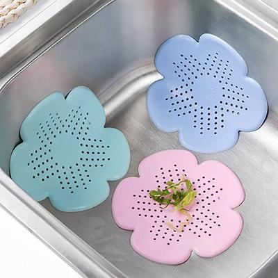1/3pc Silicone Flower-Shaped Hair Catcher for Bathroom Sinks and Showers
