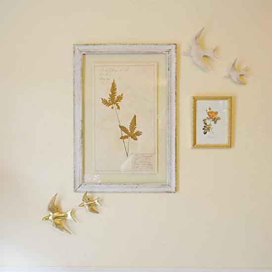 Wall Decor Birds, Small & Large Sizes, Set of 2 (Gold)