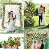 8.2ft Red Rose Artificial Silk Flower Garland Wedding Decor Fake Flowers for Home Room Decoration Autumn Fake Vine Plant Rattan