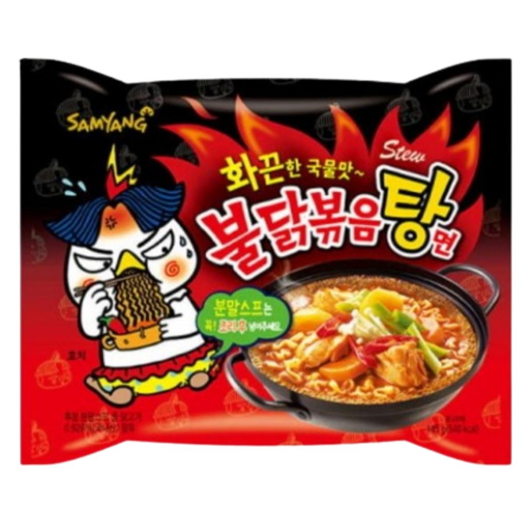 Samyang Korean Ramen Single Pack(1PCS) – 10 Flavors To Choose From (Buldak, Crobo Buldak, Maptaeng, Etc.)