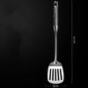 Ebony & Stainless Steel Kitchen Utensil Set with Spatula and Ladle
