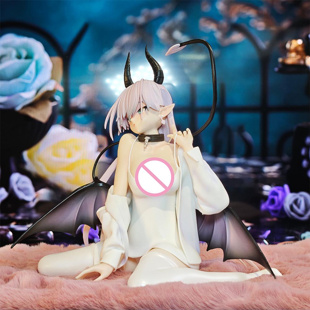 1pc Silver-Haired Demon Girl Model | Atmospheric Car and Bedroom Decor | Collectible Youthful Figure | Ideal for Gifting Premium Quality