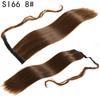 LISI HAIR Synthetic Fibers Are Clipped Onto A Ponytail Hairpin To Extend The Length of A Woman's Hair At High Temperature
