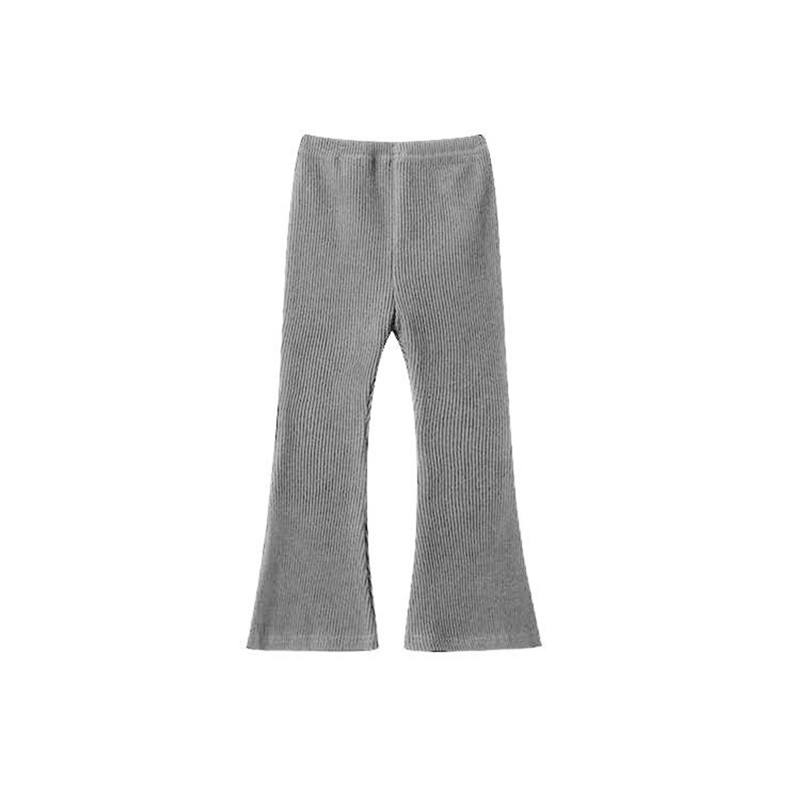 

Леггинсы-клеш для девочек, хлопковые брюки-клеш для девочек, брюки-клеш с высокой талией, облегающие леггинсы для йоги для детей 140