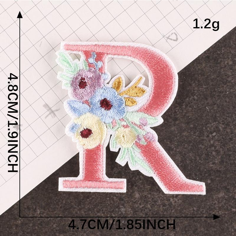 Embroidery Logo Cartoon Badge English Letter Patch Accessories Hand Account Diy Accessories Embroidery Sticker Cloth Sticker