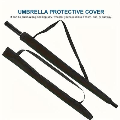 2Pcs Foldable Umbrella Storage Pouch with Adjustable Strap for Dust Protection and Outdoor Use Umbrella Bag Storage Bag