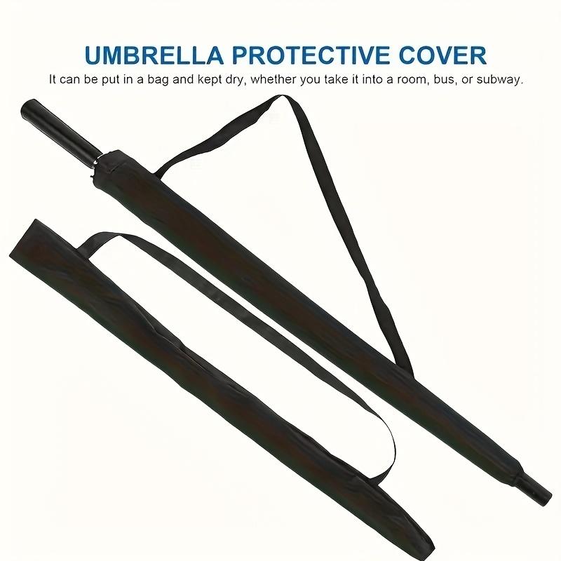 2 Pièces Pochette de Rangement pour Parapluie Pliable avec Sangle Réglable pour Protection contre la Poussière et Usage Extérieur Sac de Rangement pour Parapluie