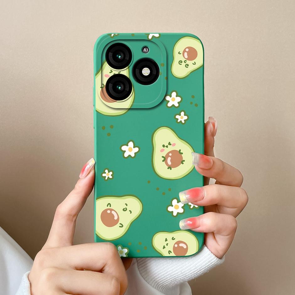 For Tecno Itel A70 Phone Case Cool Girl Cartoons Pattern Liquid Silicone Shell For ItelA70 A 70 High-quality New Design Fundas