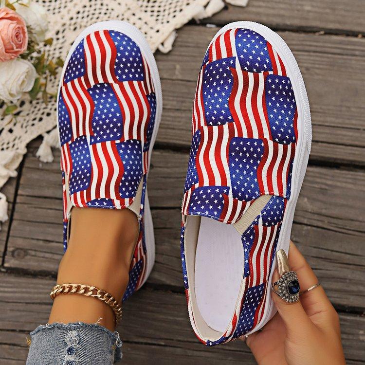 Canvas shoes board shoes lazy elastic shoes men and women