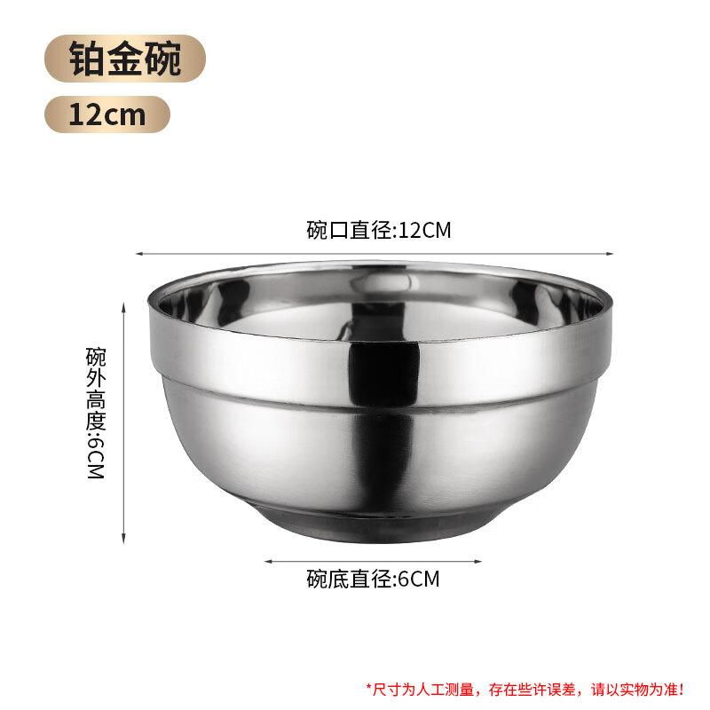Zhaoran 304 Stainless Steel Double-Layer Insulated Soup Bowl