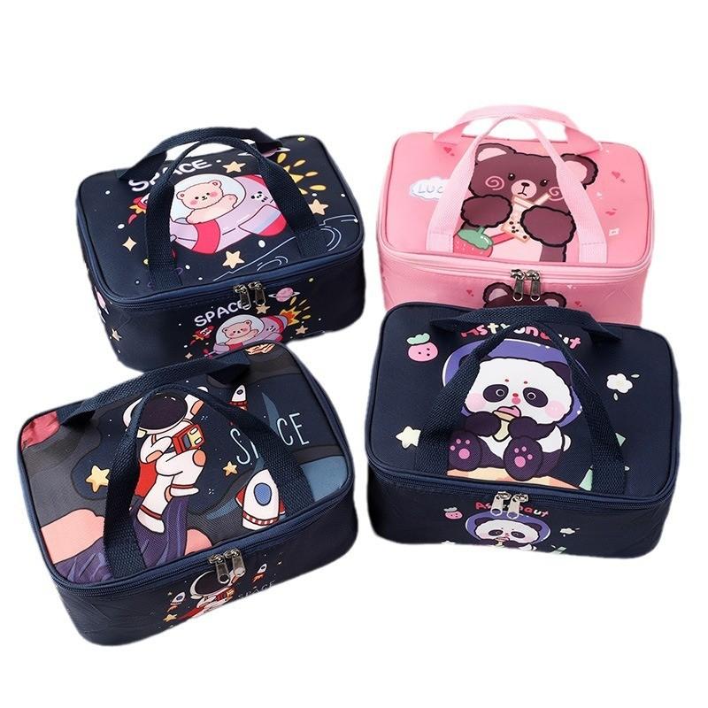 Space Bear Bento Cooler With Reusable Material For School And Travel