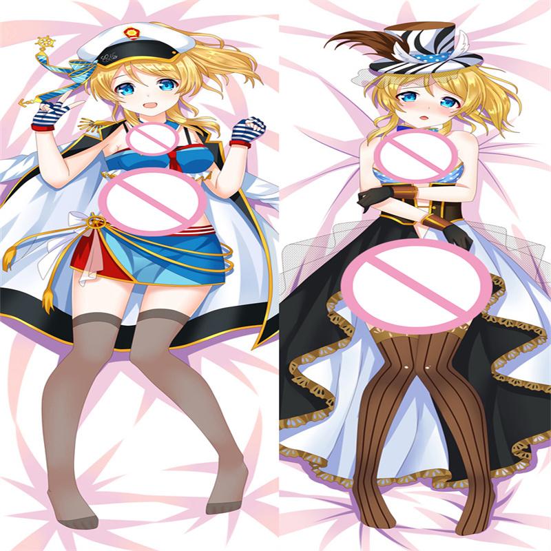 

60x180 см Lovelive Dakimakura Обложка Мультфильм Аниме Moegirls Обнимающая Подушка Тела Элли Двухсторонняя Наволочка Отаку Постельное белье Наволочка 34x100cm Peachskin белый