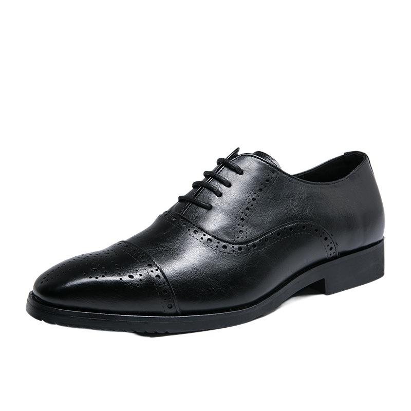 Britské Block šaty pánské kožené boty velikost 38-47 barevně sladěné business casual boty pánské kožené boty