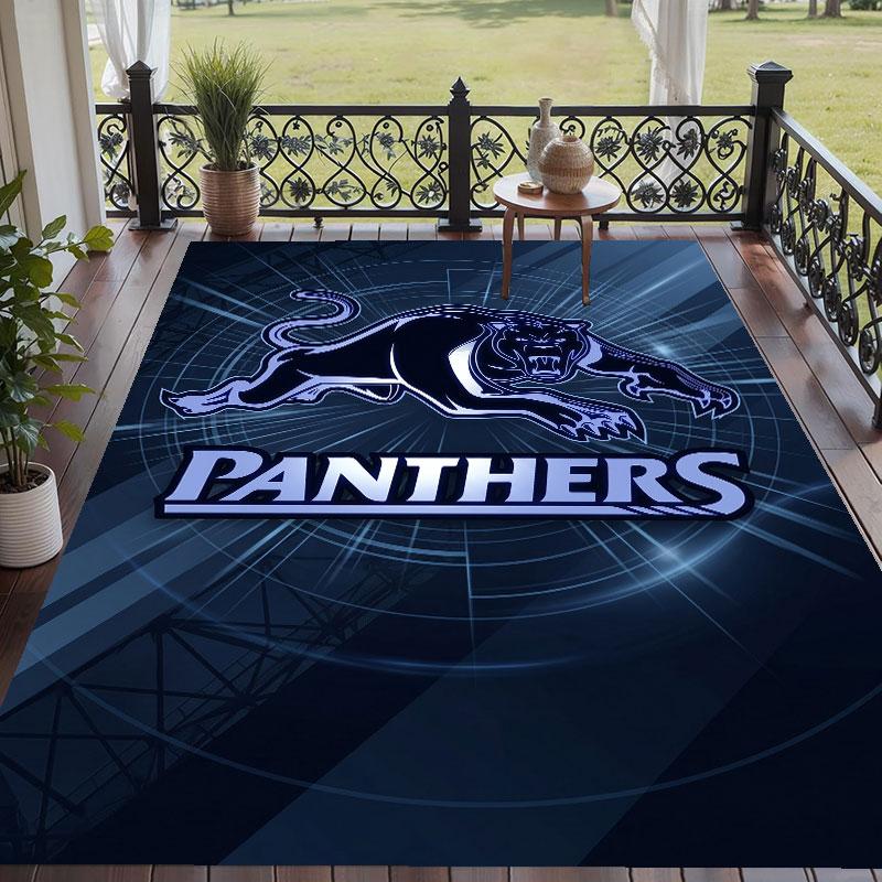 Soft Floor Carpet Penrith Panthers Pattern Area Rug Decorative Mat For Home Room Decoration
