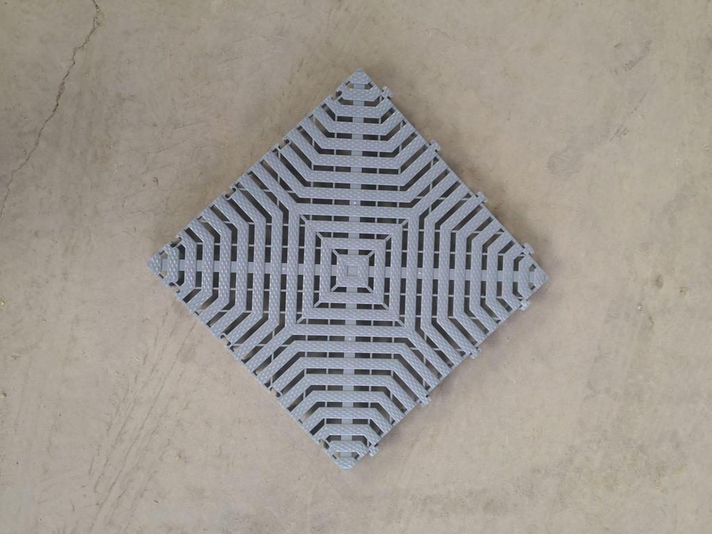 Car Wash Room Floor Grid - 4cm Garage Tile Floor Mat 4S Shop Grid Mat