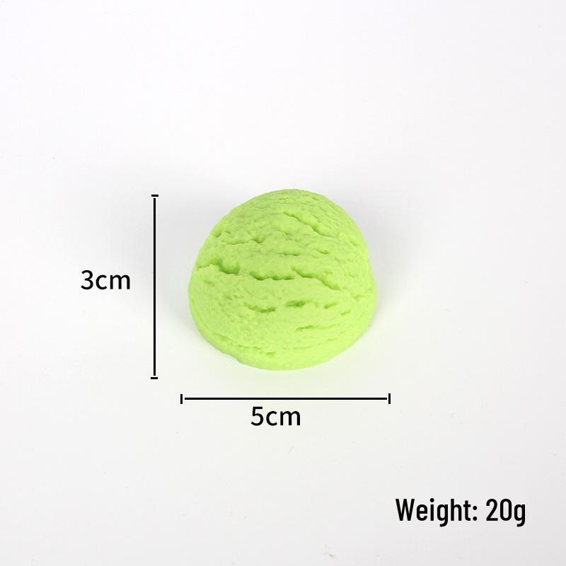 PVC Ice Cream Ball Dessert Prop for Display and Photography