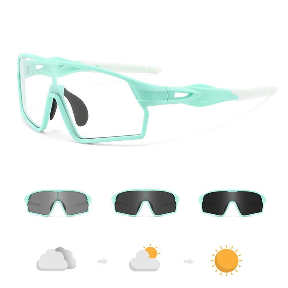 UV400 Photochrome Radsportbrille Hochgeklappt Sportsonnenbrille Photochrome Fahrradbrille Sommer