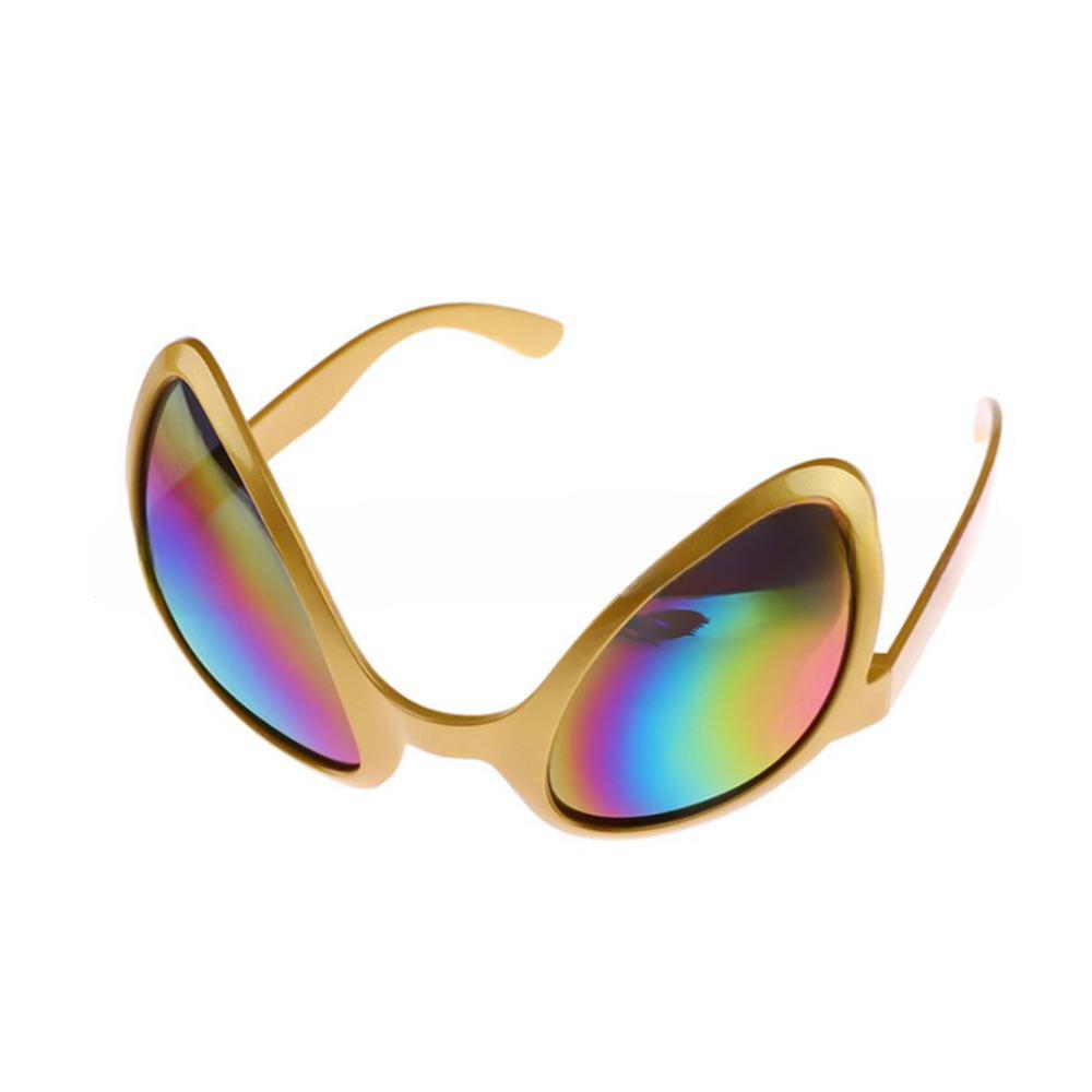 1 Stück Modische Feiertags-Tanz-Sonnenbrille für Männer und Frauen, mehrfarbiger Rahmen, übertrieben lustige Sonnenbrille, Alien Cool, Disco-Brille, Schutzbrille