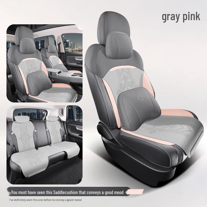 AION S580 Suede Car Seat Cover: Four Seasons, Semi-Enclosed Design