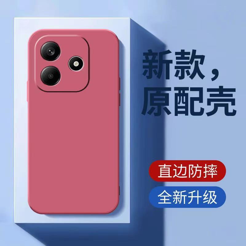 Applicable to Redmi Note14Pro mobile phone case Turbo4 Rubik's Cube straight edge 10X liquid silicone K80 skin-friendly feel