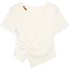 Betu Women's Beaded Hollow Short Sleeve T-shirt